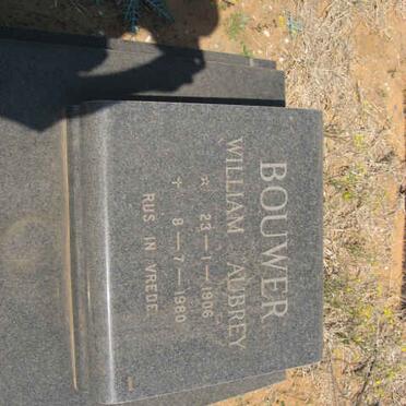 BOUWER William Aubrey 1906-1980