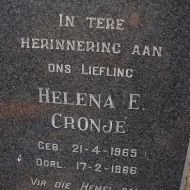 CRONJÉ Helena E. 1965-1966