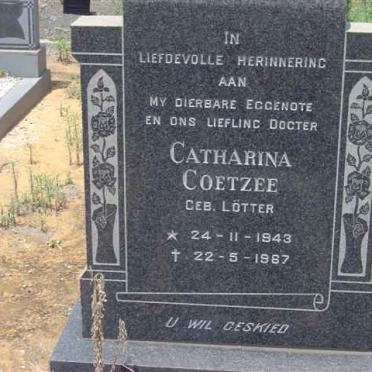 COETZEE Catharina nee LÖTTER 1943-1967
