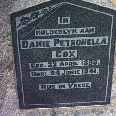 COX Danie Petronella 1890-1941
