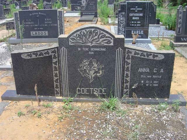 COETSEE Anna C.A. 1894-1968