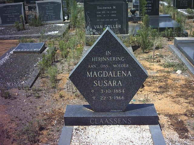 CLAASSENS Magdalena Susara 1884-1966