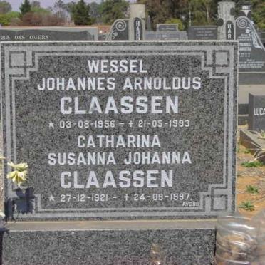 CLAASEN Catharina Susanna Johanna 1921-1997 :: CLAASEN Wessel Johannes Arnoldus 1956-1993