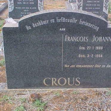 CROUS Francois Johannes 1888-1956