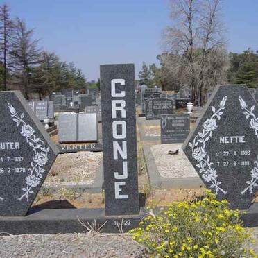 CRONJE Wouter 1887-1978 &amp; Nettie 1898-19??