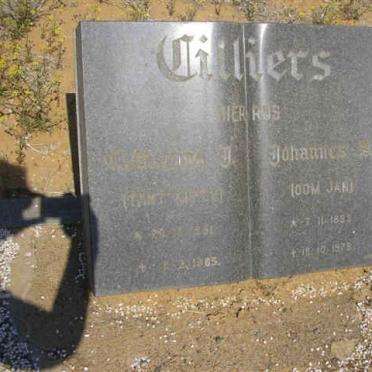 CILLIERS Johannes 189?-197? &amp; ?Gloudina J. -19?5
