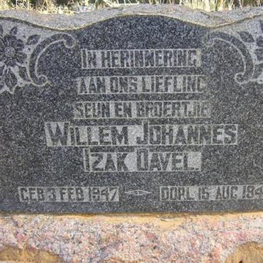DAVEL Willem Johannes Izak 1947-1947