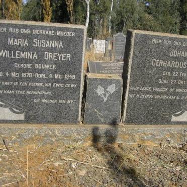 DREYER Johannes Gerhardus 1870-1957 &amp; Maria Susanna Willemina BOUWER 1873-1949