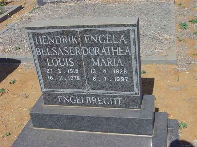 ENGELBRECHT Hendrik Belsaser Louis 1918-1978 &amp; Engela Dorathea Maria 1928-1997