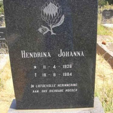 ESTERHUYSE Hendrina Johanna 1926-1984