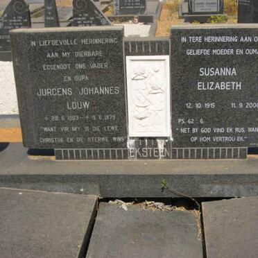 EKSTEEN Jurgens Johannes Louw 1903-1979 &amp; Susanna Elizabeth 1915-2000