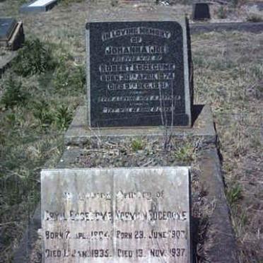 EDGECOME Johanna 1874-1931 :: EDGECOME Cryil 1904-1935 :: EDGECOME Norman 1907-1937