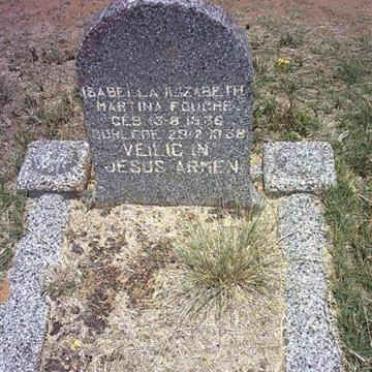 FOUCHE Isabella Elizabeth Martina 193?-1938