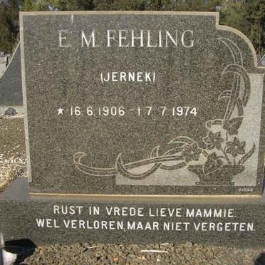 FEHLING E.M. nee JERNEK 1906-1974