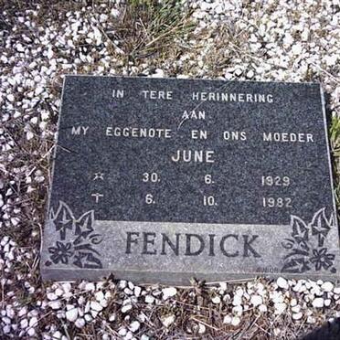 FENDICK June 1929-1982