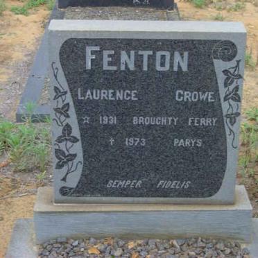 FENTON Laurence Crowe 1931-1973