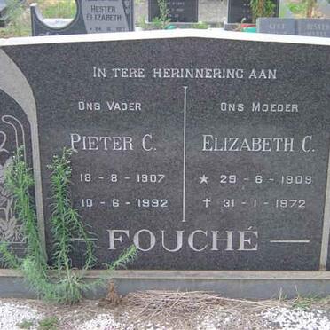 FOUCHE Pieter C. 1907-1992 &amp; Elizabeth C. 1909-1972