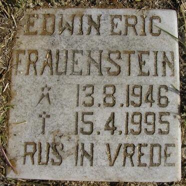 FRAUENSTEIN Etzil 1923-1960 &amp; Maria Magdalena VAN DER MERWE 1927-1953 :: FRAUENSTEIN Edwin Eric 1946-1995 