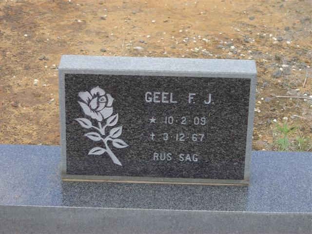 GEEL F.J. 1909-1967