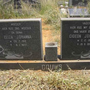 GOUWS Gideon Johannes 1909-1969 &amp; Eliza Johanna 1912-1977