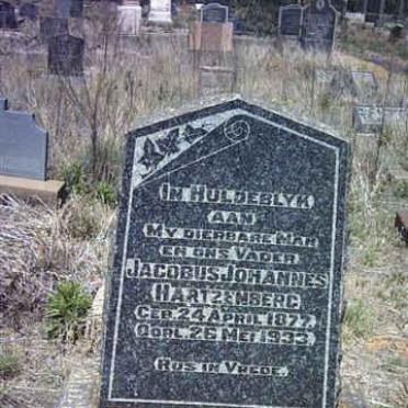 HARTZENBERG Jacobus Johannes 1877-1933