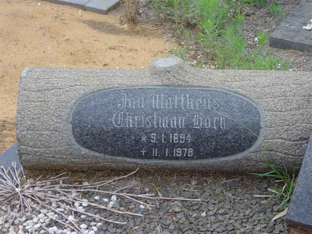 HORN Jan Mattheus Christiaan 1894-1978