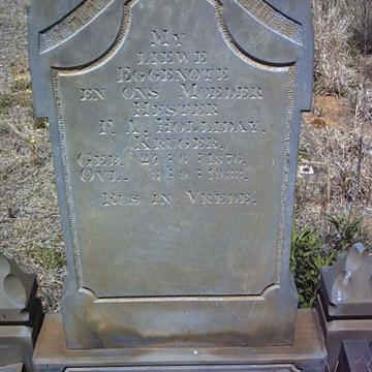 HOLLIDAY Hester F.A. nee KRUGER 1876-1933