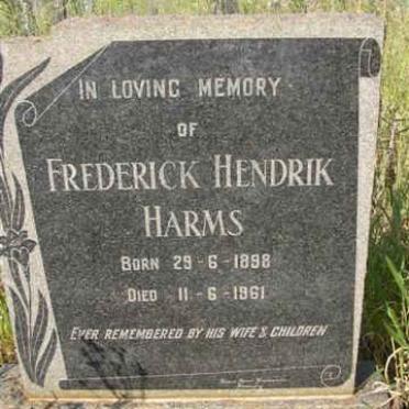 HARMS Frederick Hendrik 1898-1961