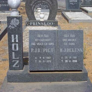 HOLZ PJ.B. 1907-1979 &amp; H.J. 1910-1998