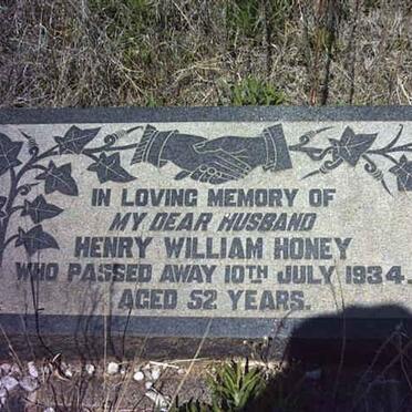 HONEY Henry William -1934