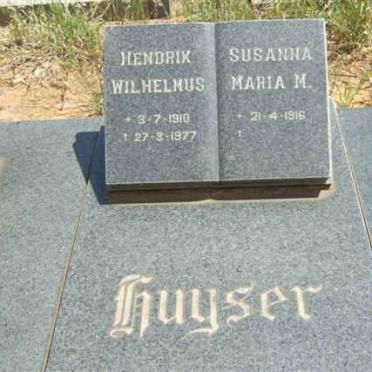 HUYSER Hendrik Wilhelmus 1910-1977 &amp; Susanna Maria M. 1916-