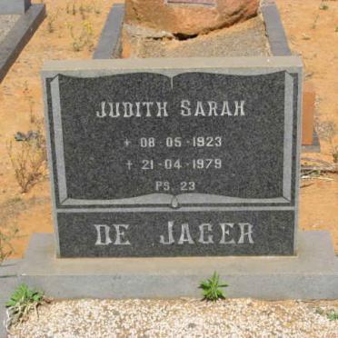 JAGER Judith Sarah, de 1923-1979