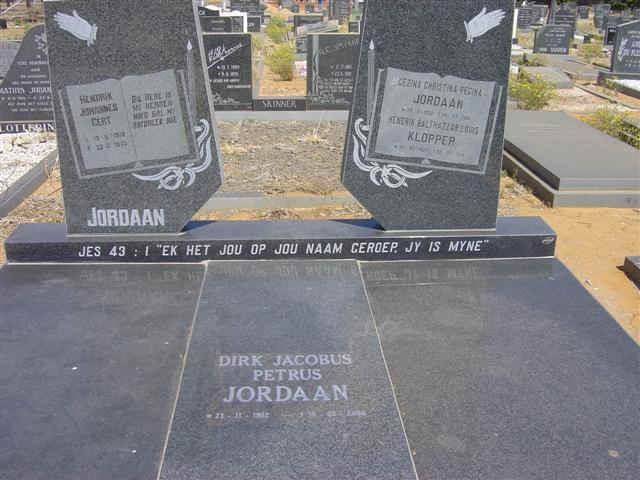 JORDAAN Dirk Jacobus Petrus 1952-2006