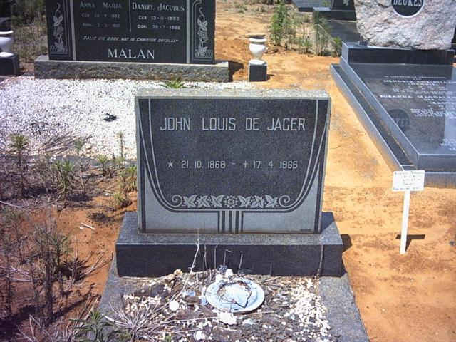 JAGER John Louis, de 18?8-1966