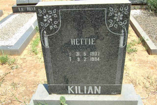 KILLIAN Hettie 1907-1984