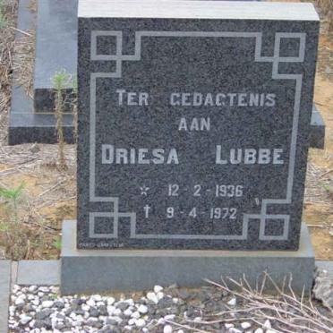 LUBBE  Driesa 1936-1972