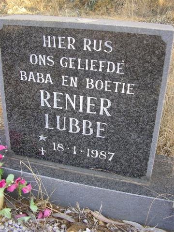 LUBBE Renier 1987-1987