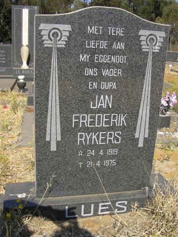 LUES Jan Frederik Rykers 1919-1975