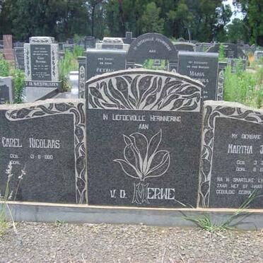 MERWE Martha Johanna, v.d. 1909-1967