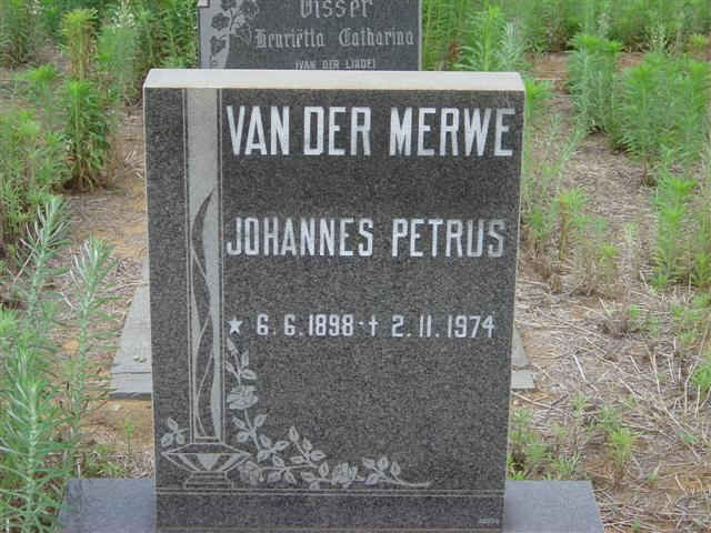 MERWE Johannes Petrus, van der 1898-1974
