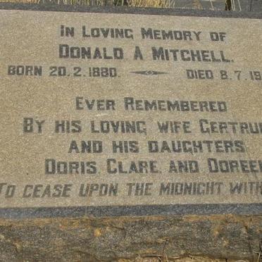 MITCHELL Donald A. 1880-1949