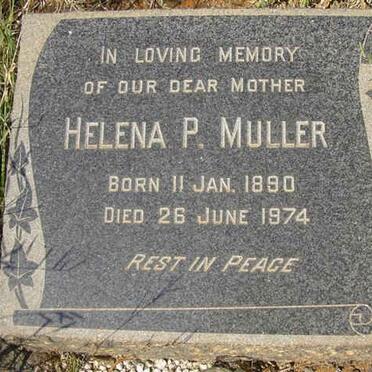 MULLER  Helena P. 1890-1974