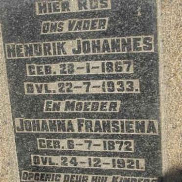 MOLL Hendrik Johannes 1867-1933 &amp; Johanna Fransiena 1872-1921