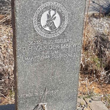 MERWE P.D.H., van der -1946