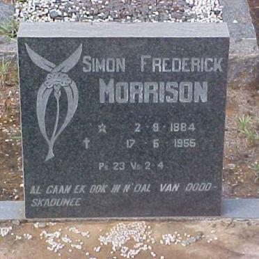 MORRISON Simon Frederick 1884-1955