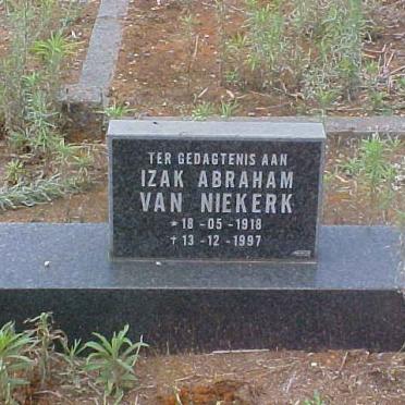NIEKERK Izak Abraham, van 1918-1997