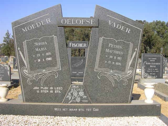 OELOFSE Petrus Mattheus 191?-1974 &amp; Sophia Maria 1905-1982