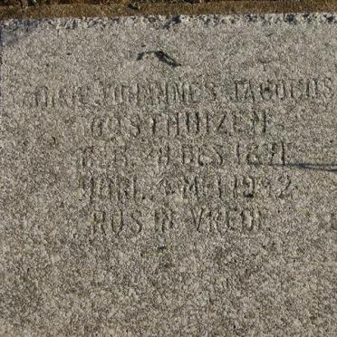 OOSTHUIZEN Dirk Johannes Jacobus 1871-1942