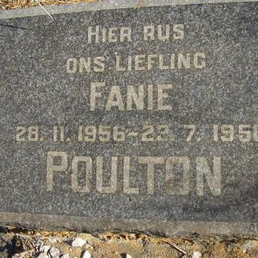 POULTON Fanie 1956-1958