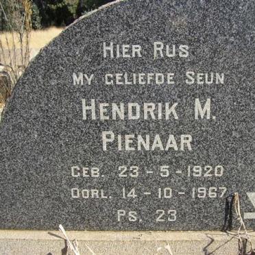 PIENAAR Hendrik M. 1920-1967